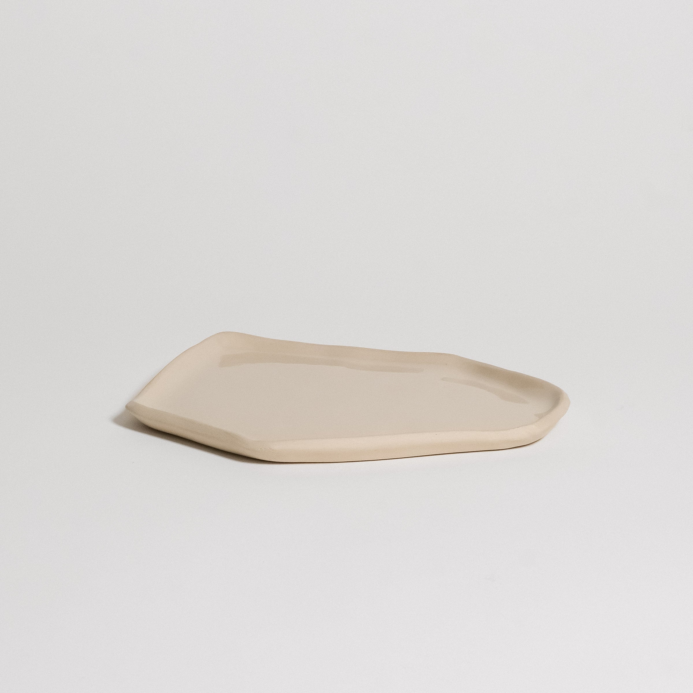 Handgefertigtes Tablett - Creme