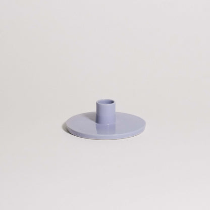 Candle Holder – Lilac made from stoneware with soft lilac glaze for contemporary interiors.