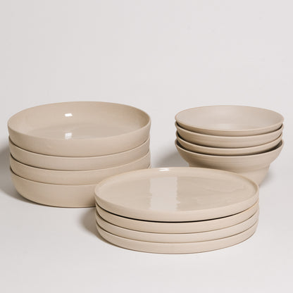 Mix & Match - Tableware Bundle featuring a selection of bowls and plates in neutral tones.