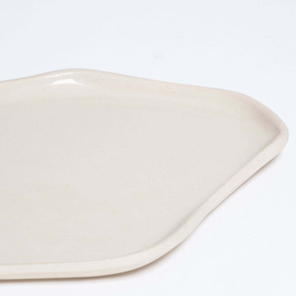 Handgefertigtes Tablett - Creme